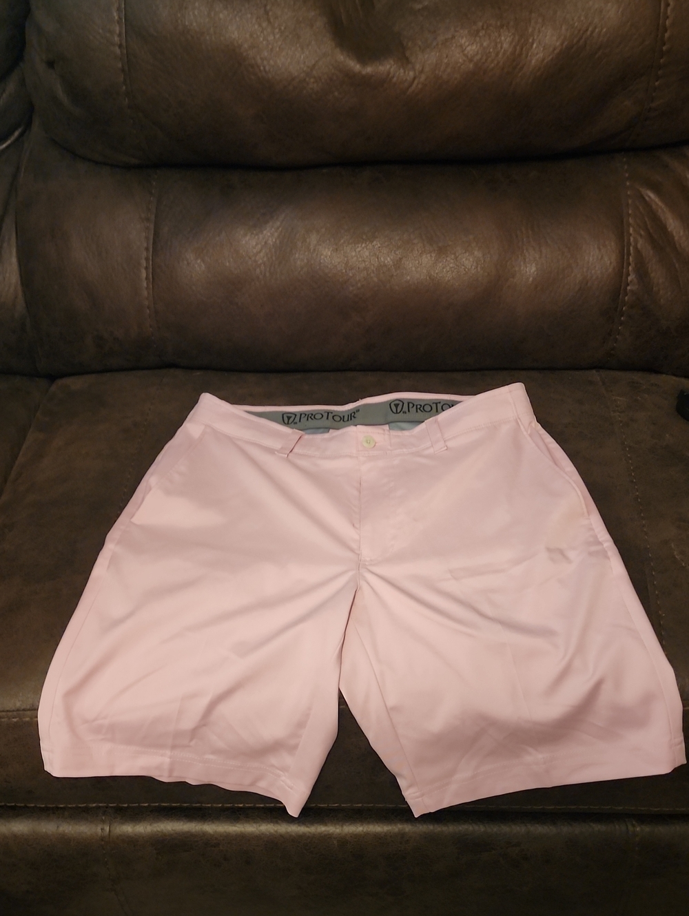 Men’s Flat Front Golf Shorts - Pink